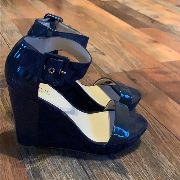 Coach platform wedge sandals - Picture 2 of 6